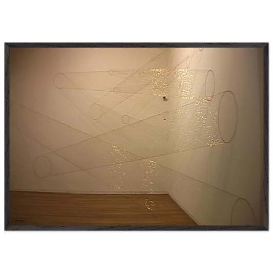 Web 1 B - 2002 - Lygia Pape Framed Art Print – Black Wooden Frame - Default Title - -Framed Art Print