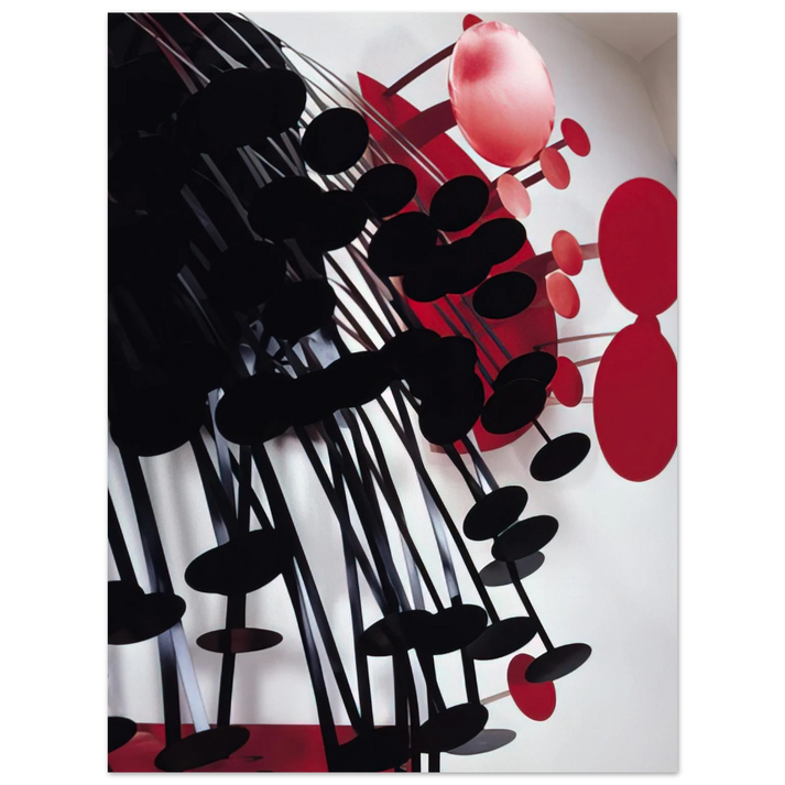 Lygia Pape - Amazonia Black and Red - 1989  75x100 cm / 30x40inches Fine Art Poster