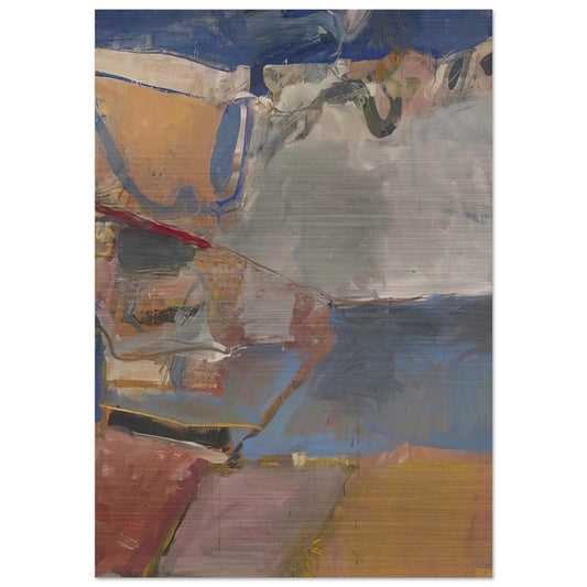 Berkeley #22 - Richard Diebenkorn Brushed Aluminum Print - 70x100 cm / 28x40 inches | Richard Diebenkorn Aluminum Print | Richard Diebenkorn Prints