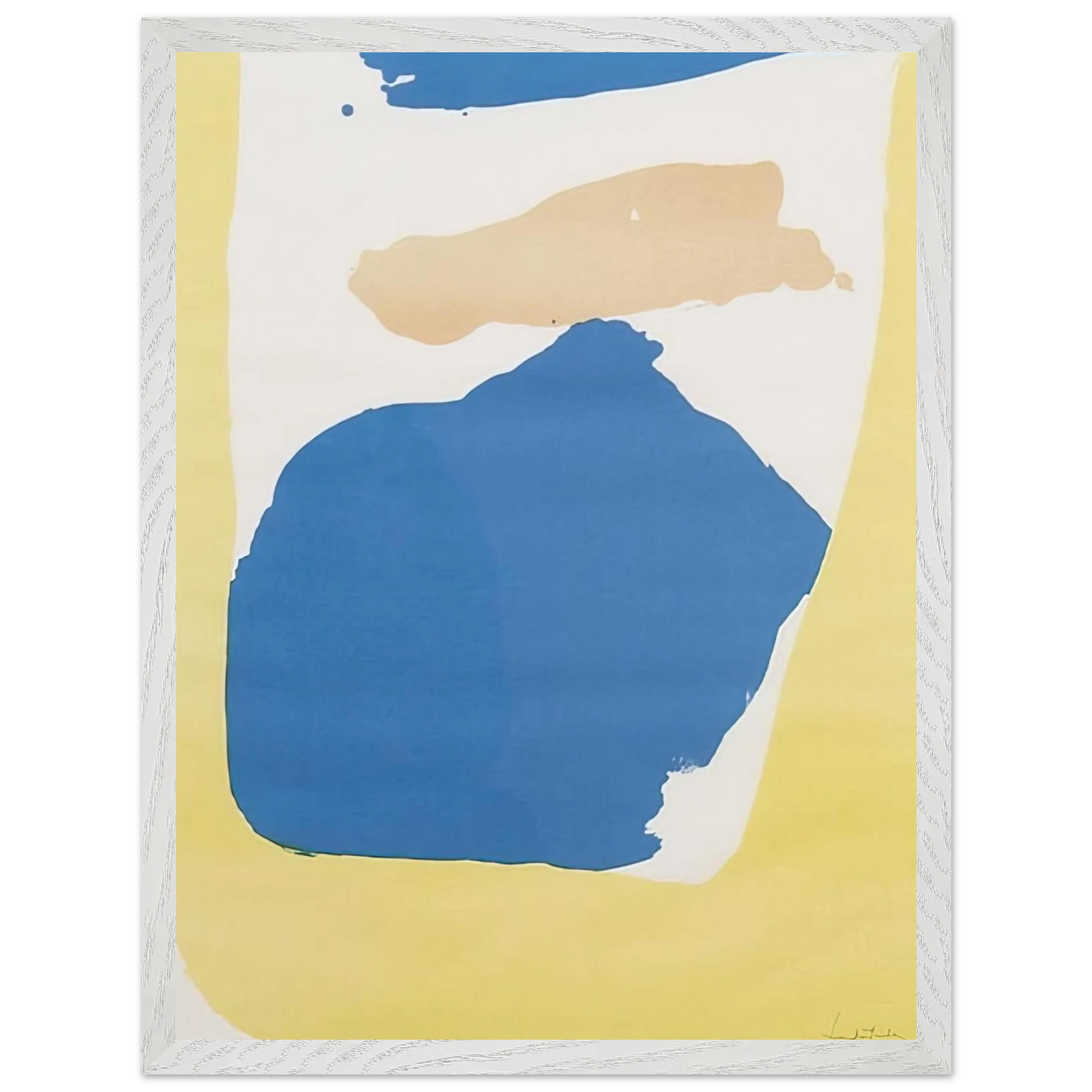 Helen Frankenthaler - Frankenthaler Preview - 1965 Wall art - A3 (29.7 x 42  cm) - Premium Wooden Framed Poster With Fine Art Paper - White frame