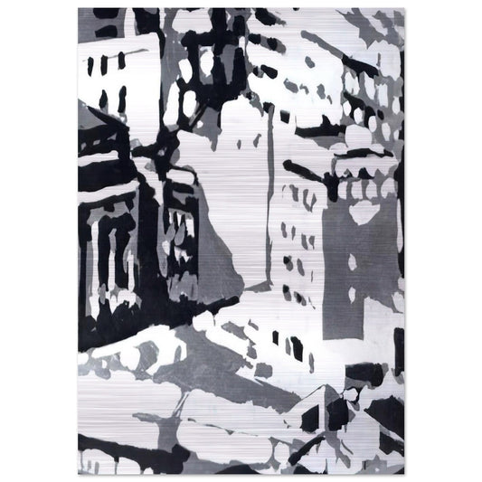 TOWNSCAPE 1969 1 - Gerhard Richter Brushed Aluminum Print - 70x100 cm / 28x40 inches | Gerhard Richter Aluminum Print | Gerhard Richter Prints