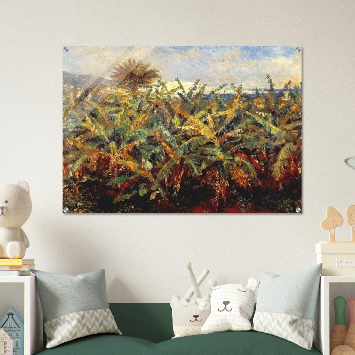 Field of Banana Trees - Pierre-Auguste Renoir Acrylic Print - 70x100 cm / 28x40″ inches | Pierre-Auguste Renoir Wall Art | Pierre-Auguste Renoir Prints