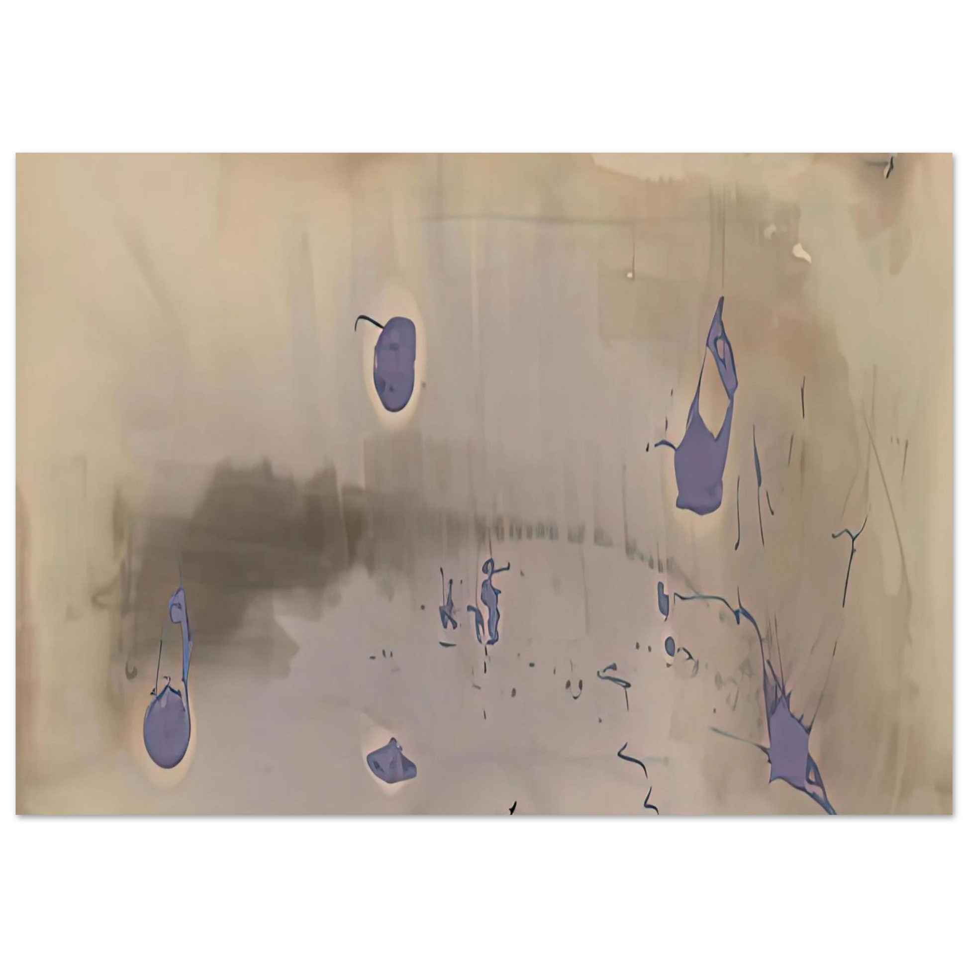 Helen Frankenthaler - Sacrifice Decision, 1981- Wall Art - 60x80 cm / 24x32 inches - Premium Wooden Framed Poster With Fine Art Paper - Black frame