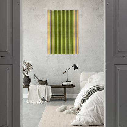 LimelightSounds of Grass - 1960 - Gene Davis Brushed Aluminum Print - 70x100 cm / 28x40 inches | Gene Davis Aluminum Print | Gene Davis Prints
