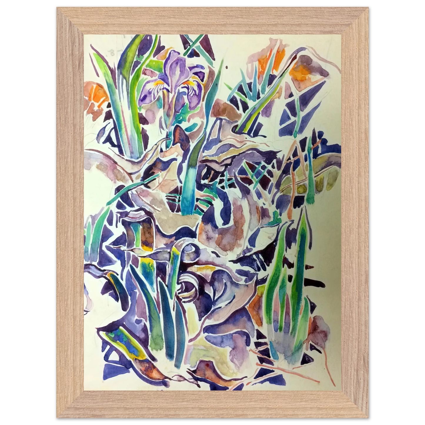 Walter Inglis Anderson - Walter Anderson Wall art - 60x80 cm / 24x32 inches - Premium Wooden Framed Poster With Fine Art Paper - Black frame