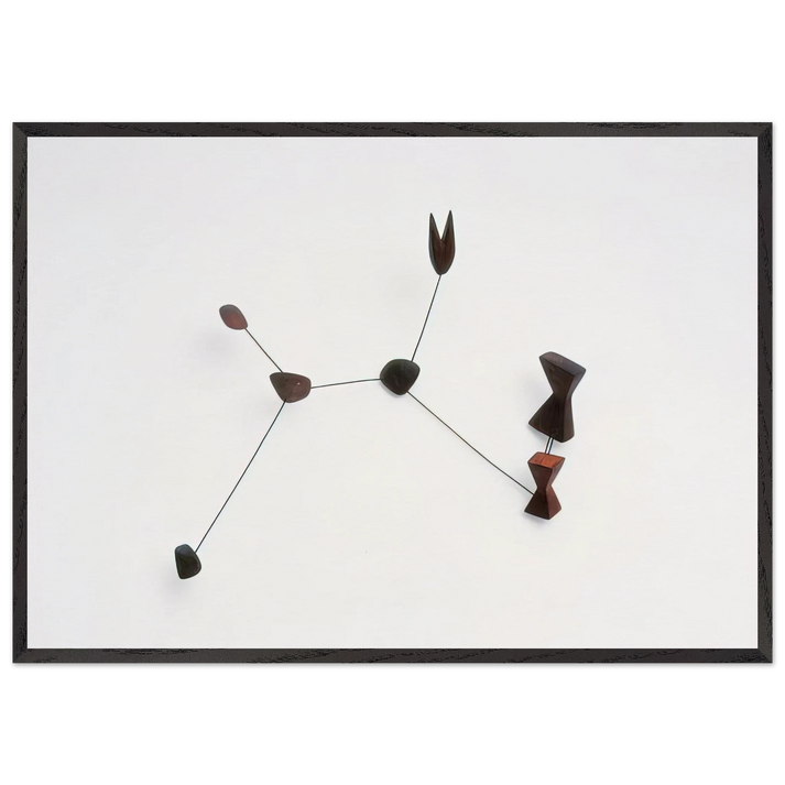 CONSTELLATION 1944 - Alexander Calder 70x100 cm / 28x40 inches Framed Art Print – Black Wooden Frame