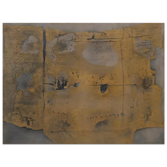 Antoni Tapies - GREAT PAINTING 1958 Fine Art Poster - Default Title
