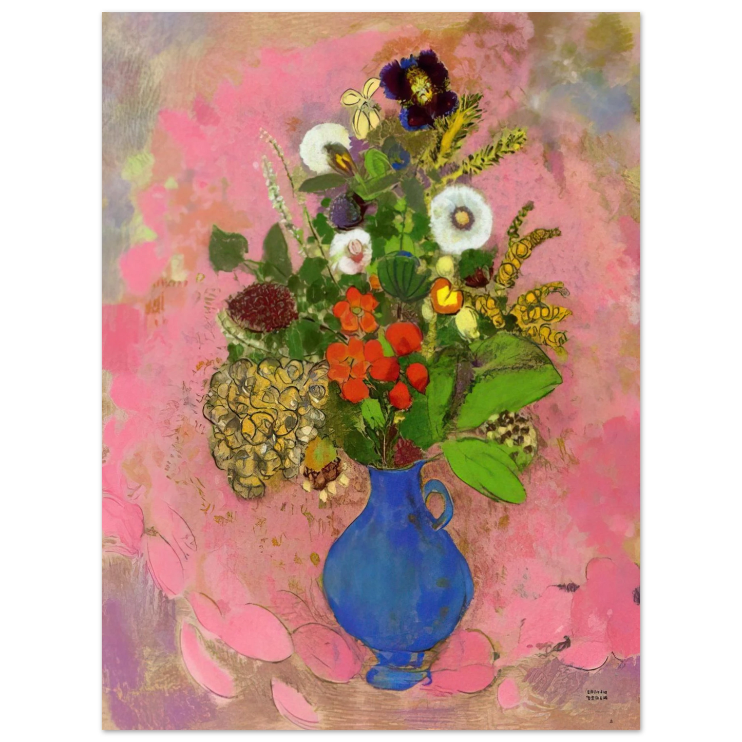 Odilon Redon - FLOWERS 1905 Fine Art Poster - Default Title