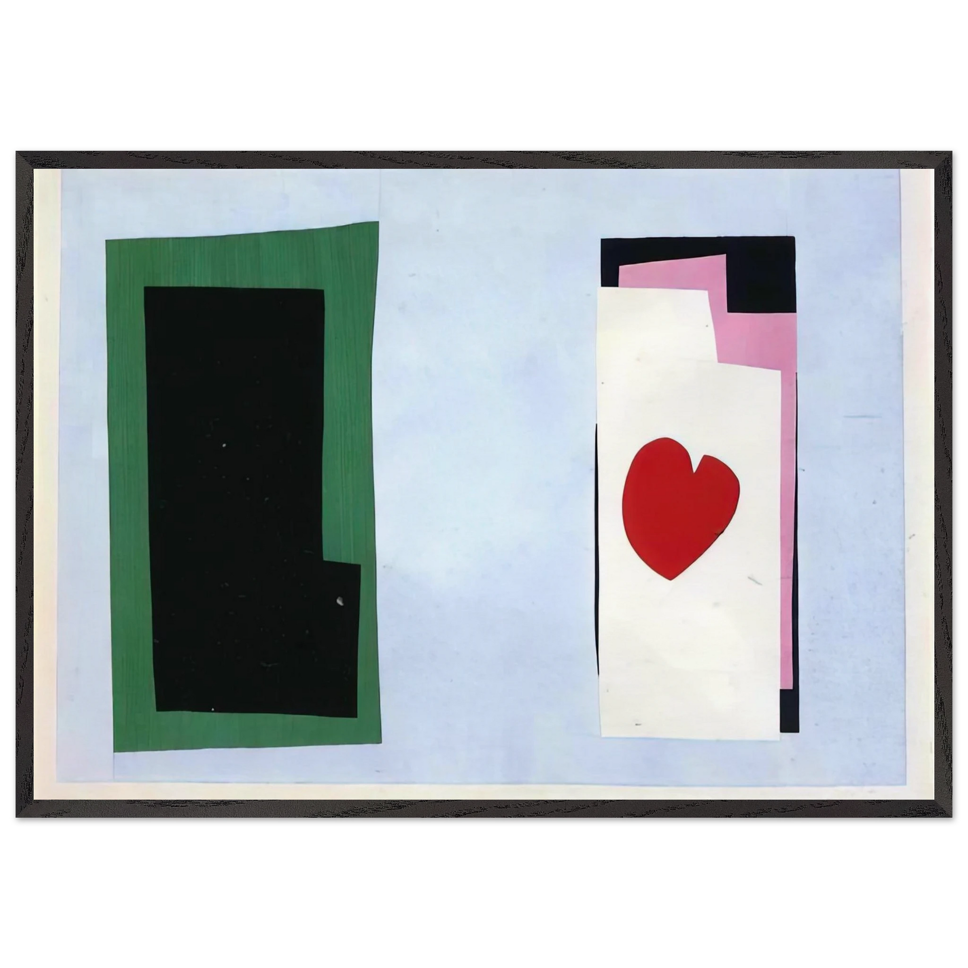 CUT OUTS 2 - Henri Matisse 70x100 cm / 28x40 inches Framed Art Print – Black Wooden Frame