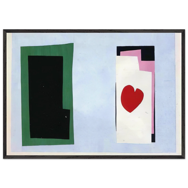 CUT OUTS 2 - Henri Matisse 70x100 cm / 28x40 inches Framed Art Print – Black Wooden Frame