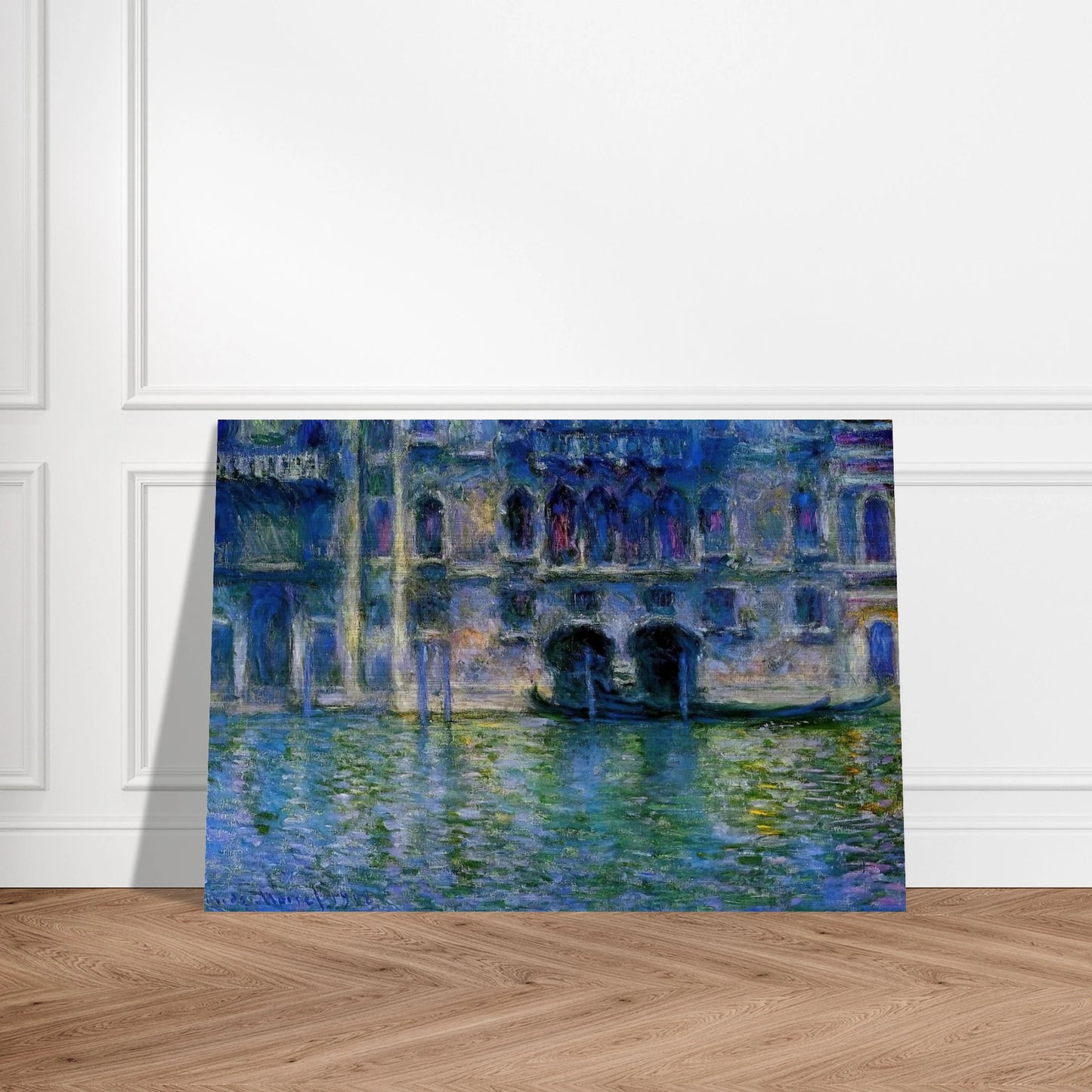 Palazzo da Mula at Venice - claude monet Brushed Aluminum Print - 70x100 cm / 28x40 inches | claude monet Aluminum Print | claude monet Prints