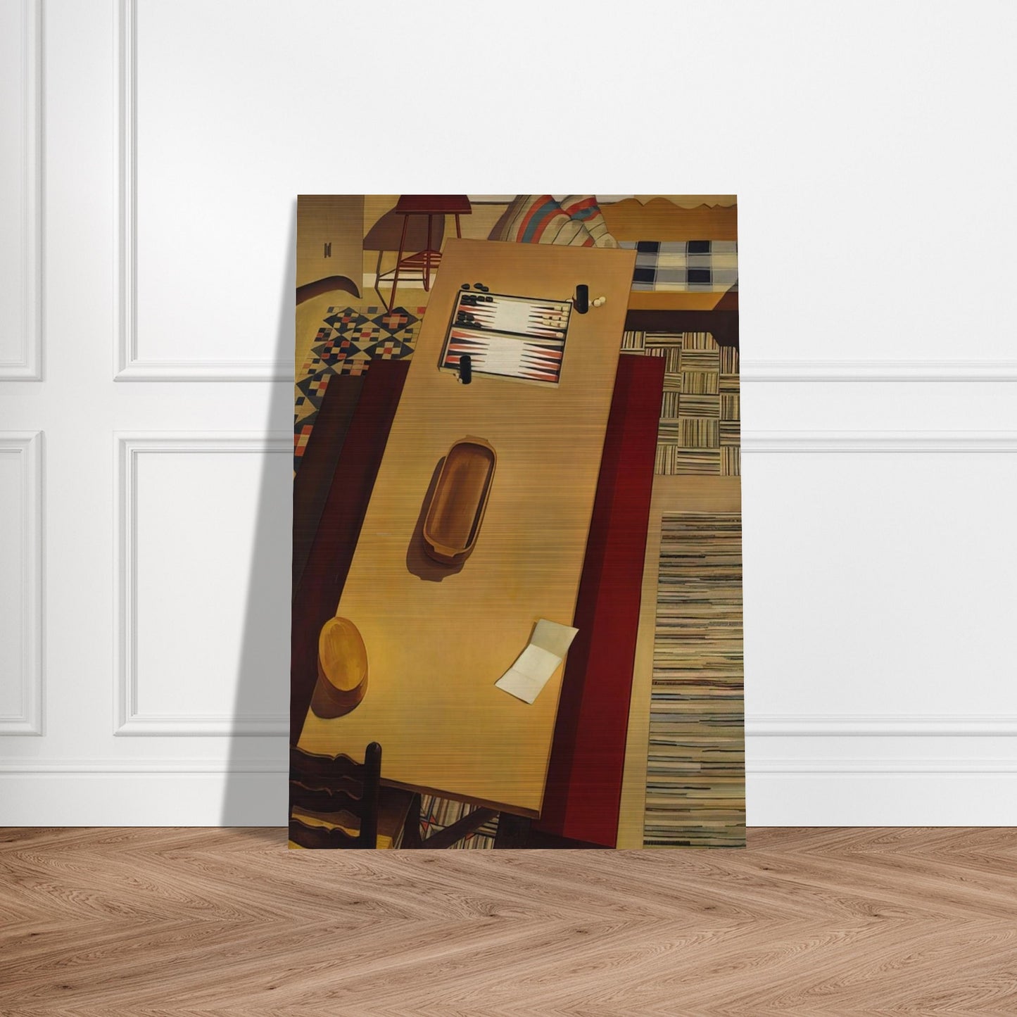 Americana - 1931 - Charles Sheeler Brushed Aluminum Print - 70x100 cm / 28x40 inches | Charles Sheeler Aluminum Print | Charles Sheeler Prints