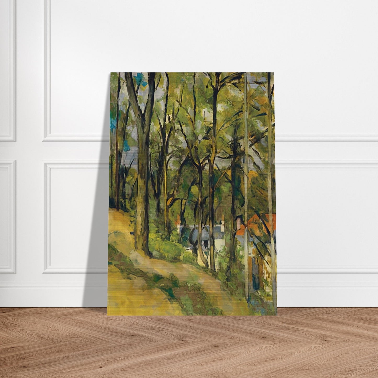 The Orchard - Paul Cézanne Brushed Aluminum Print - 70x100 cm / 28x40 inches | Paul Cézanne Aluminum Print | Paul Cézanne Prints