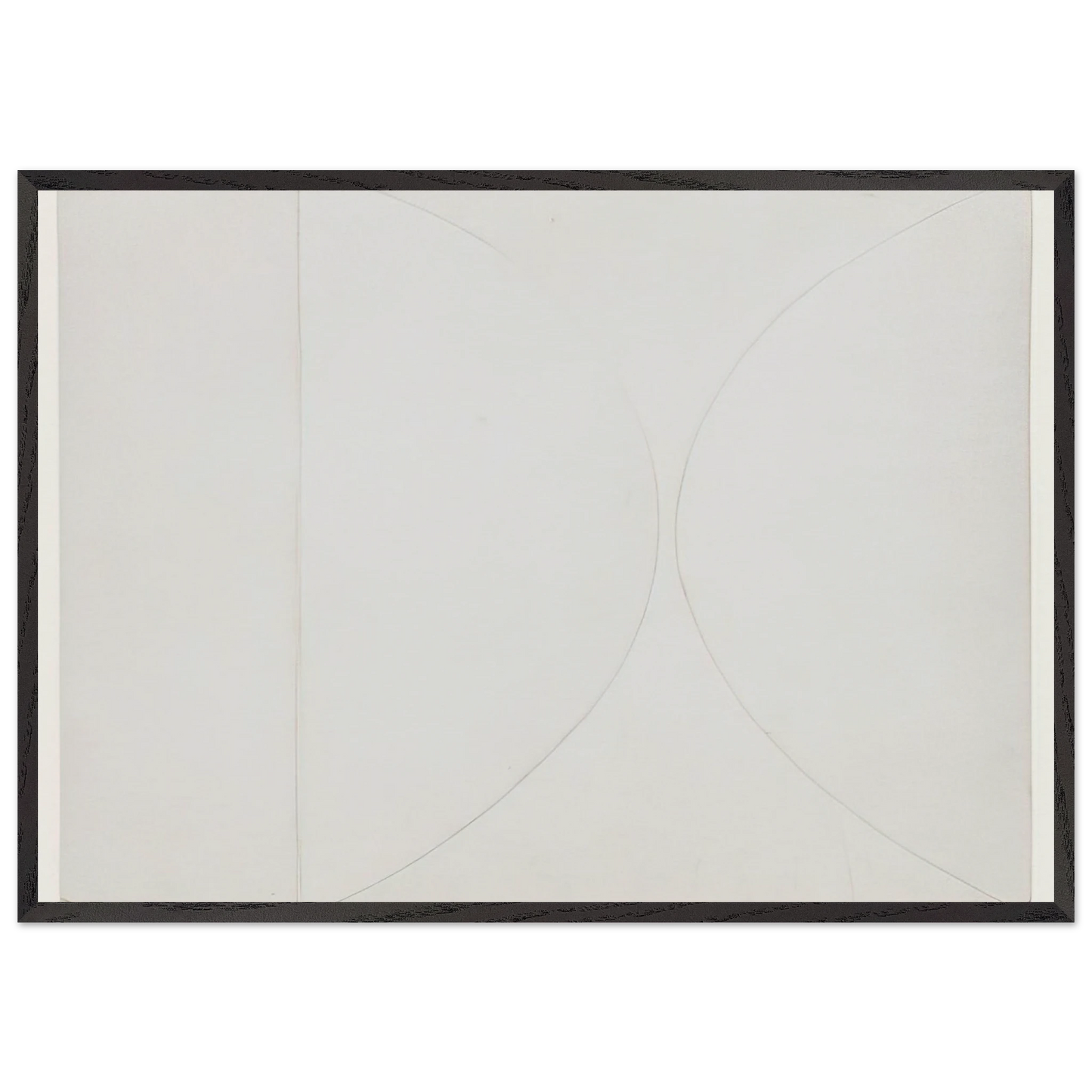White on White - Ellsworth Kelly Framed Art Print – Black Wooden Frame - Default Title - -Framed Art Print