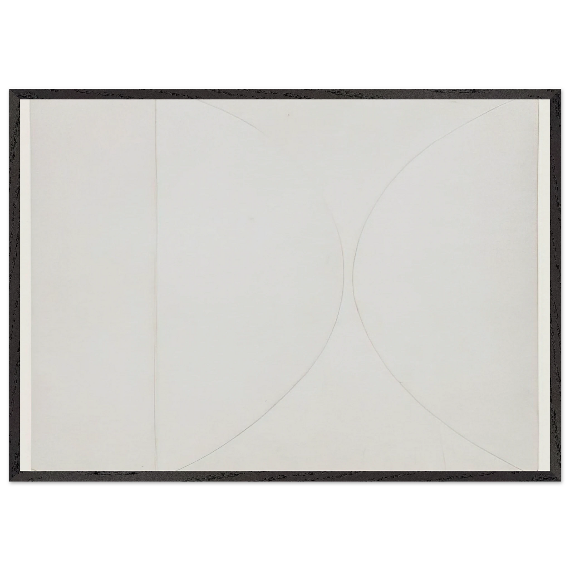 White on White - Ellsworth Kelly Framed Art Print – Black Wooden Frame - Default Title - -Framed Art Print