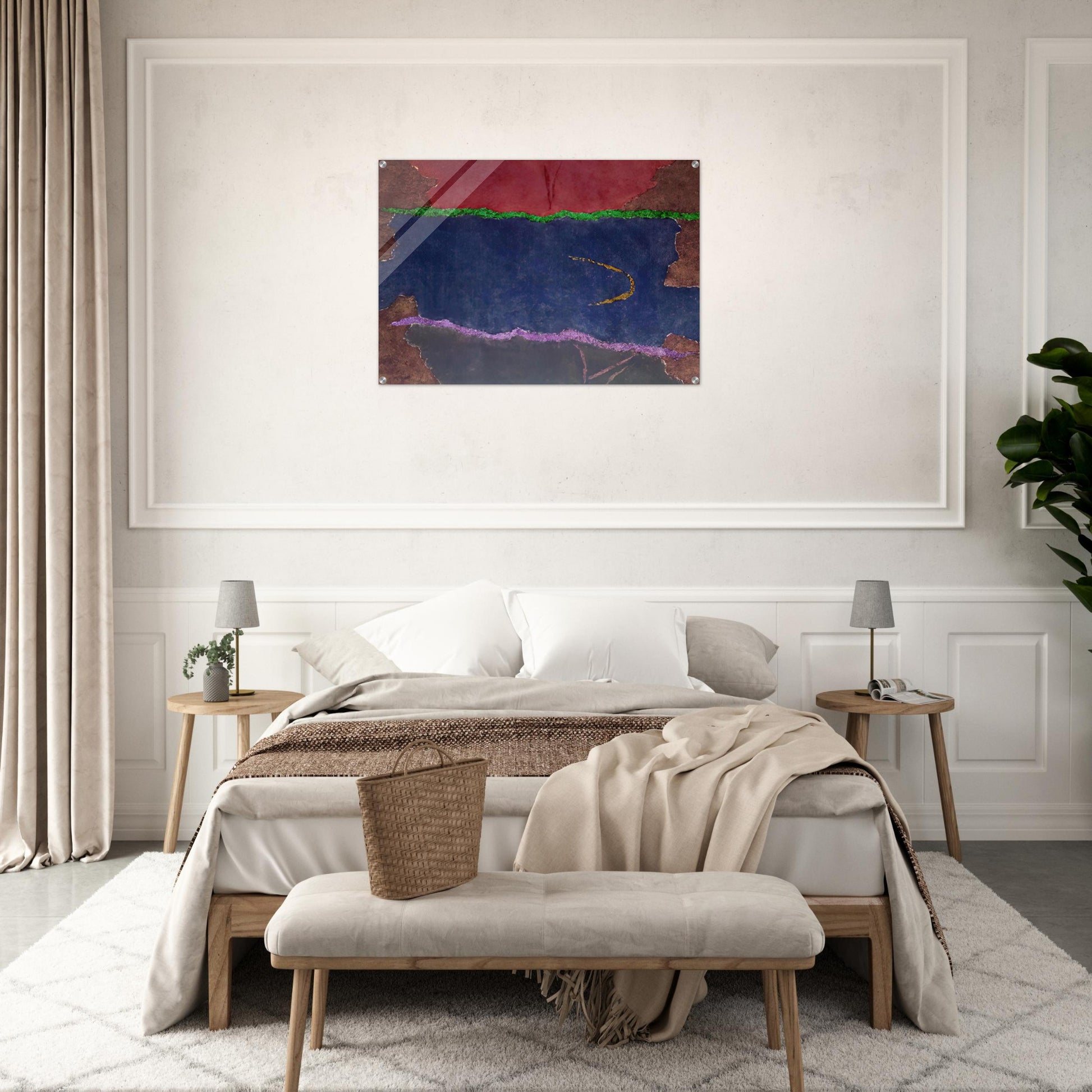 Infinity Field, Lefkada Series - 1982 - Theodoros Stamos Acrylic Print - 70x100 cm / 28x40″ inches | Theodoros Stamos Wall Art | Theodoros Stamos Prints