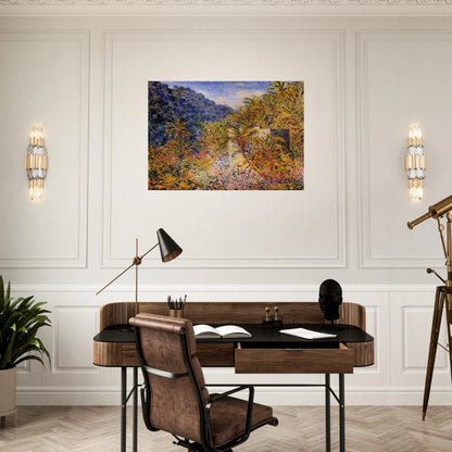 The Valley of Sasso - claude monet Brushed Aluminum Print - 70x100 cm / 28x40 inches | claude monet Aluminum Print | claude monet Prints