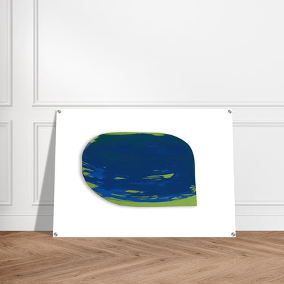 BLAU AUF GR N 1965 - BLINKY PALERMO Acrylic Print - 70x100 cm / 28x40″ inches | BLINKY PALERMO Wall Art | BLINKY PALERMO Prints