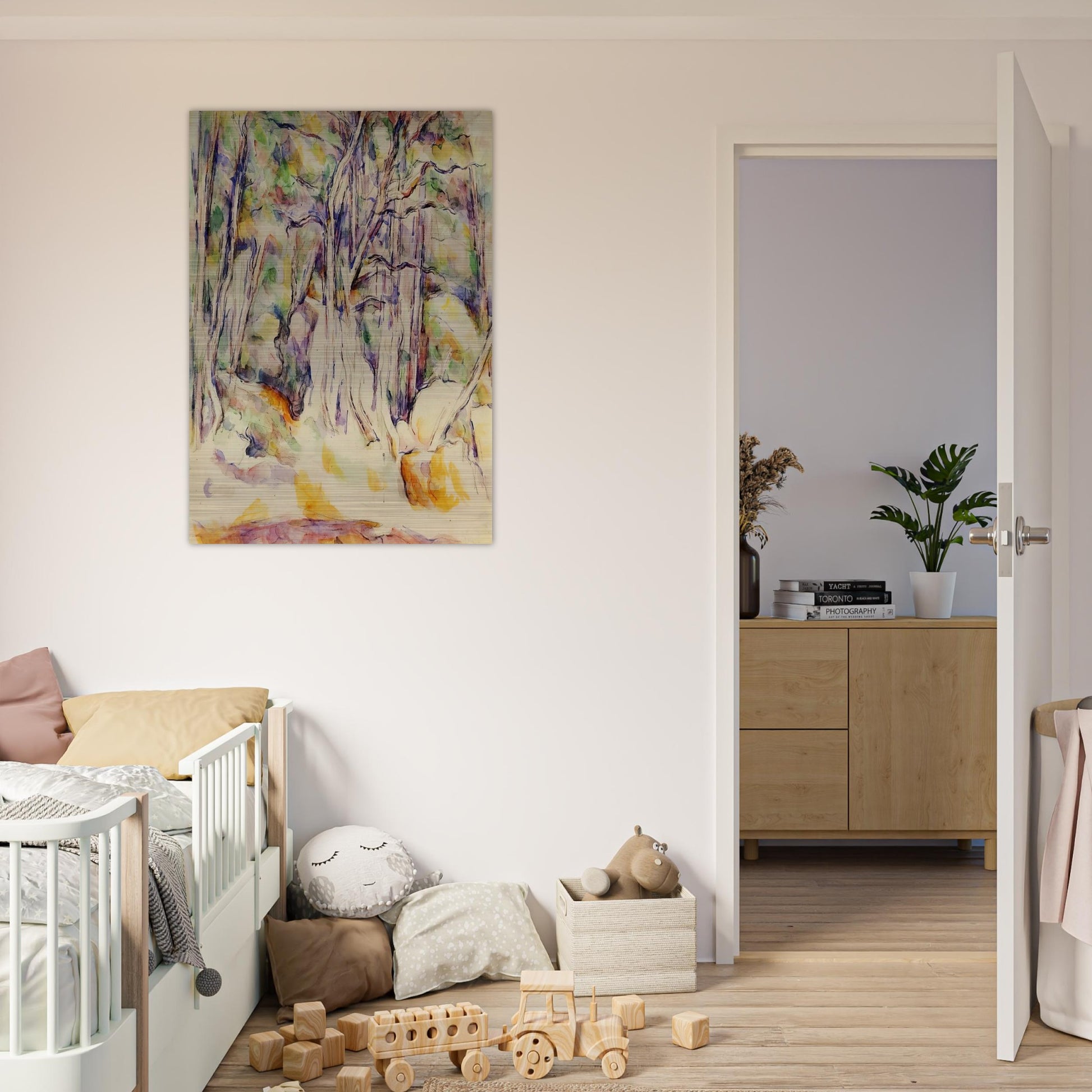 The Park of the Chateau Noir with Well - Paul Cézanne Brushed Aluminum Print - 70x100 cm / 28x40 inches | Paul Cézanne Aluminum Print | Paul Cézanne Prints