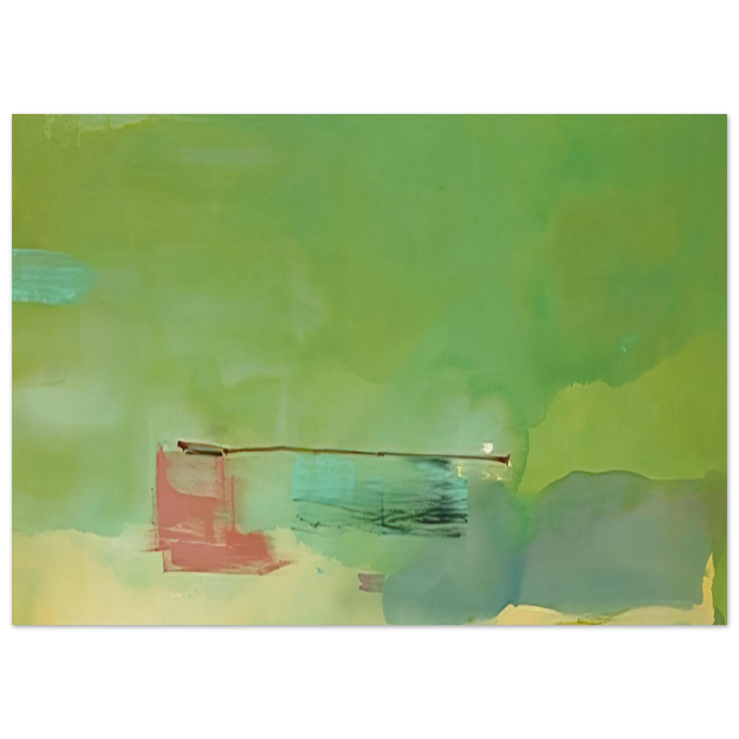 Helen Frankenthaler - Springscape - 1975 Wall art - 60x80 cm / 24x32 inches - Fine Art Poster - -