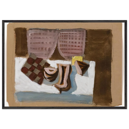 Untitled Arizona Still Life - 1938 - Adolph Gottlieb Framed Art Print – Black Wooden Frame - Default Title - -Framed Art Print