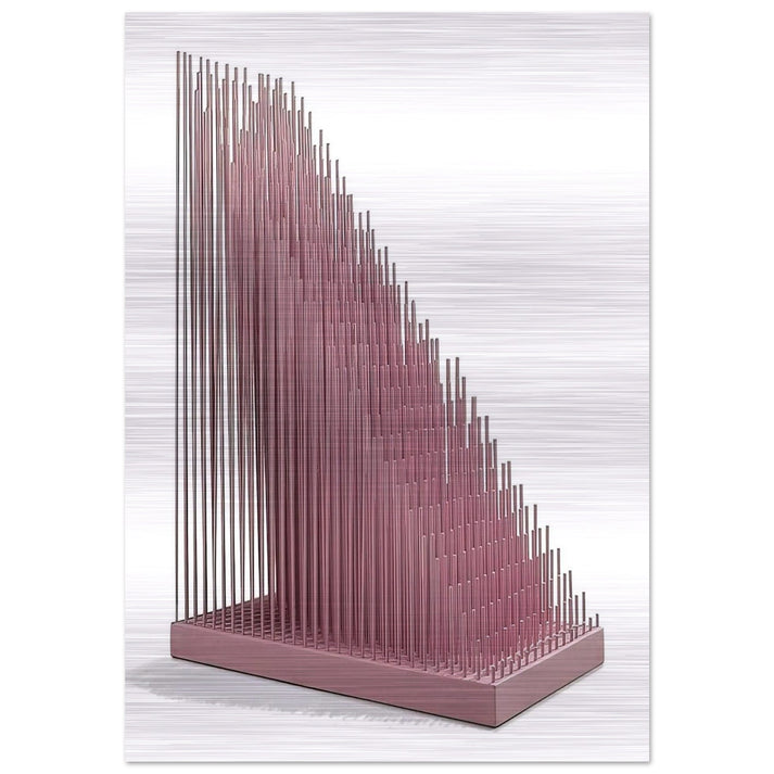 PROGRESION ROSA - Jesus Rafael Soto Brushed Aluminum Print - 70x100 cm / 28x40 inches | Jesus Rafael Soto Aluminum Print | Jesus Rafael Soto Prints
