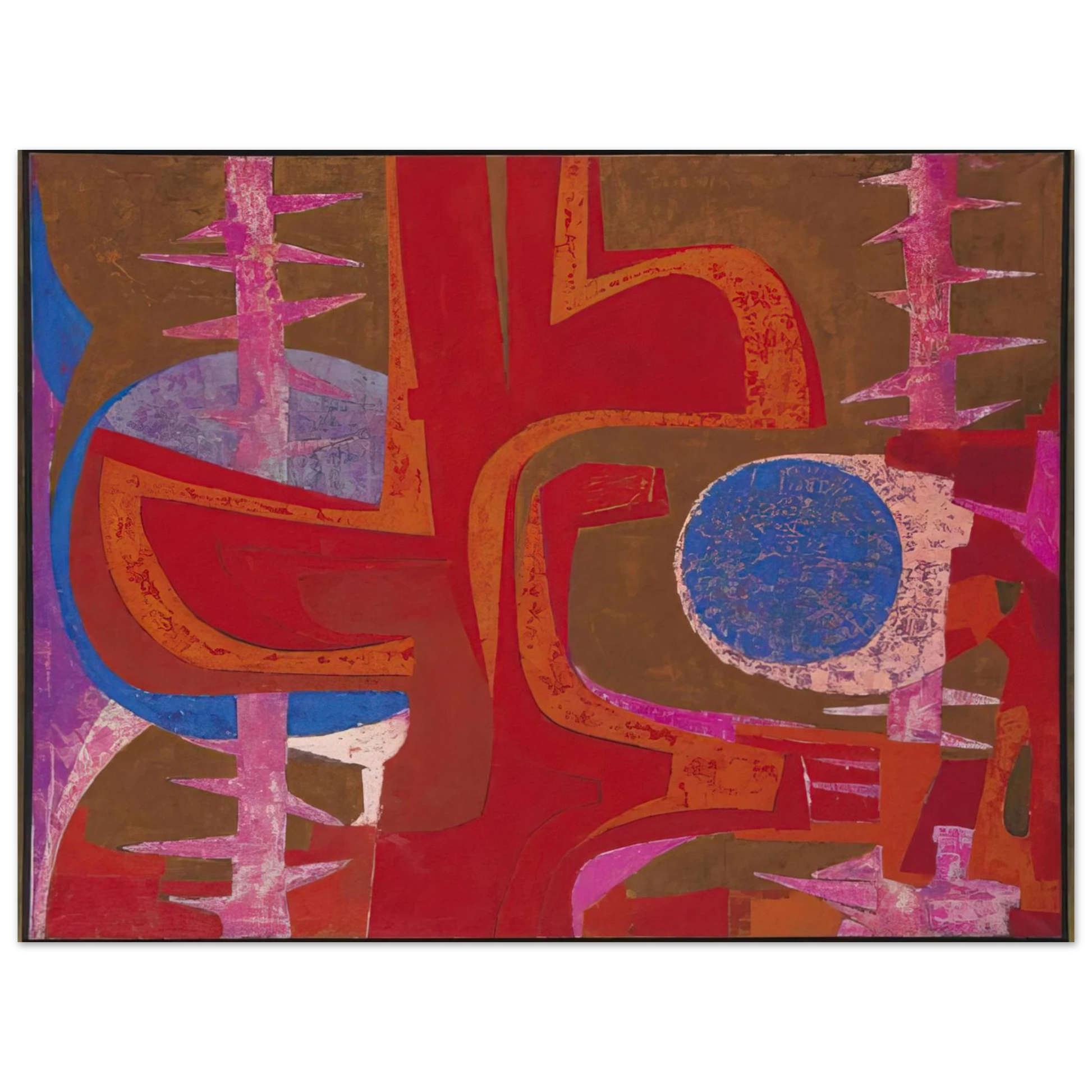 Pedro Coronel - Sobre la tumba de Justino Fine Art Poster - Default Title