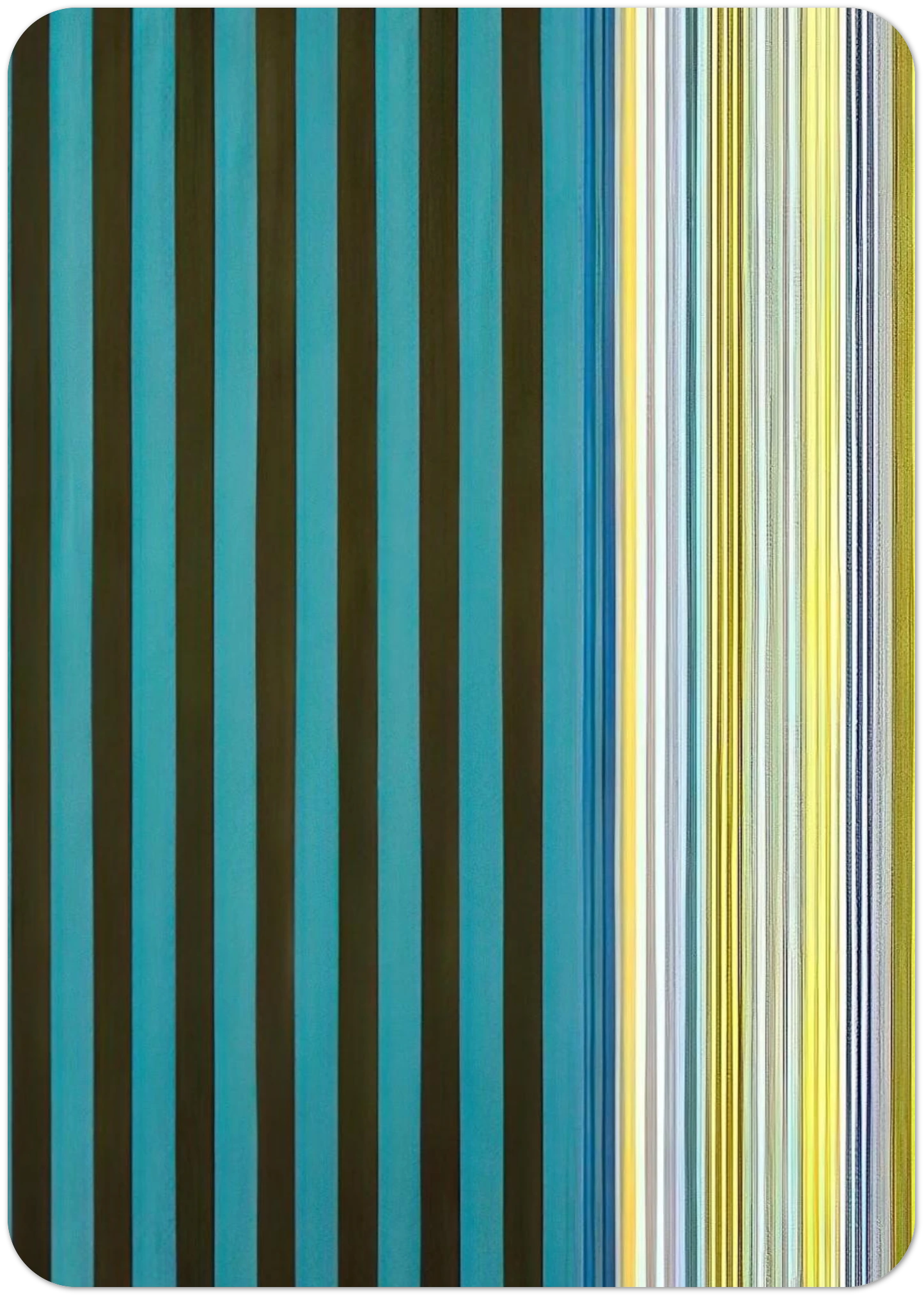 Green Stripes - 1970 By Gene Davis Pack of 10 Post Cards | Gene Davis Post Cards | A6 (10.5 x 14.8 cm) - 4.1 x 5.8 inches
