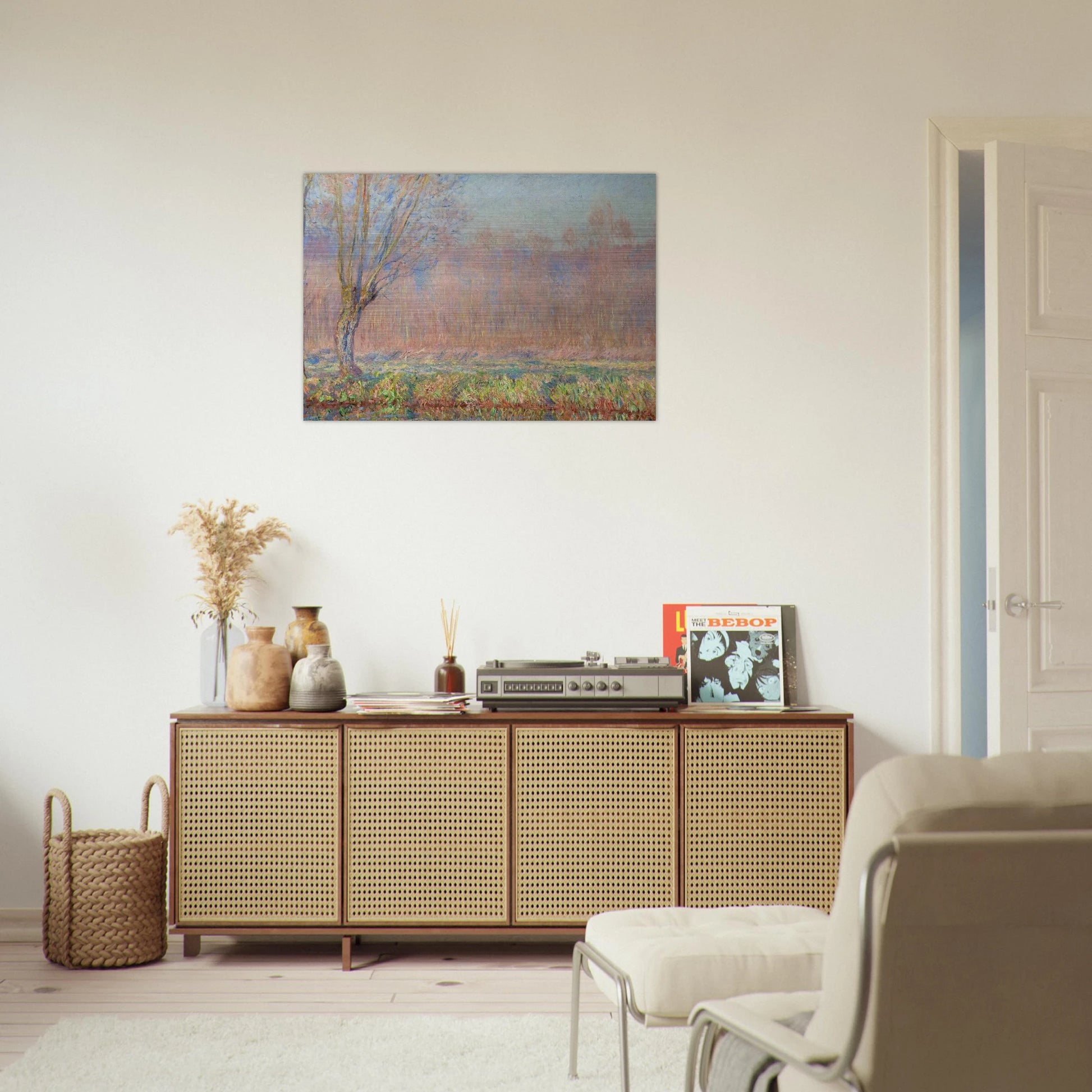 The Willows - claude monet Brushed Aluminum Print - 70x100 cm / 28x40 inches | claude monet Aluminum Print | claude monet Prints