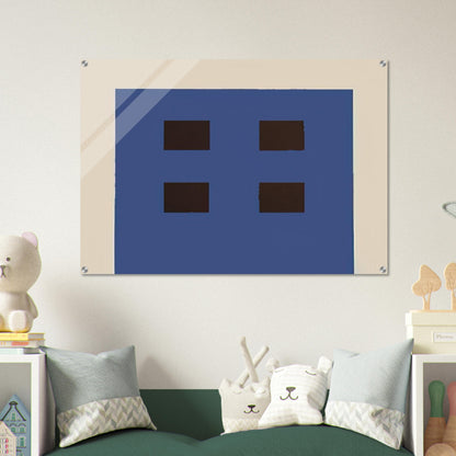 Apartment House - 1981 - Peter Halley Acrylic Print - 70x100 cm / 28x40″ inches | Peter Halley Wall Art | Peter Halley Prints