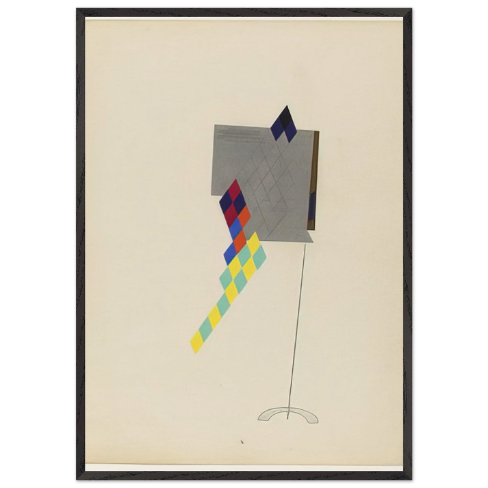 DRAGONFLY FROM THE PORTFOLIO REVOLVING DOORS 1926 - Man Ray 70x100 cm / 28x40 inches Framed Art Print – Black Wooden Frame