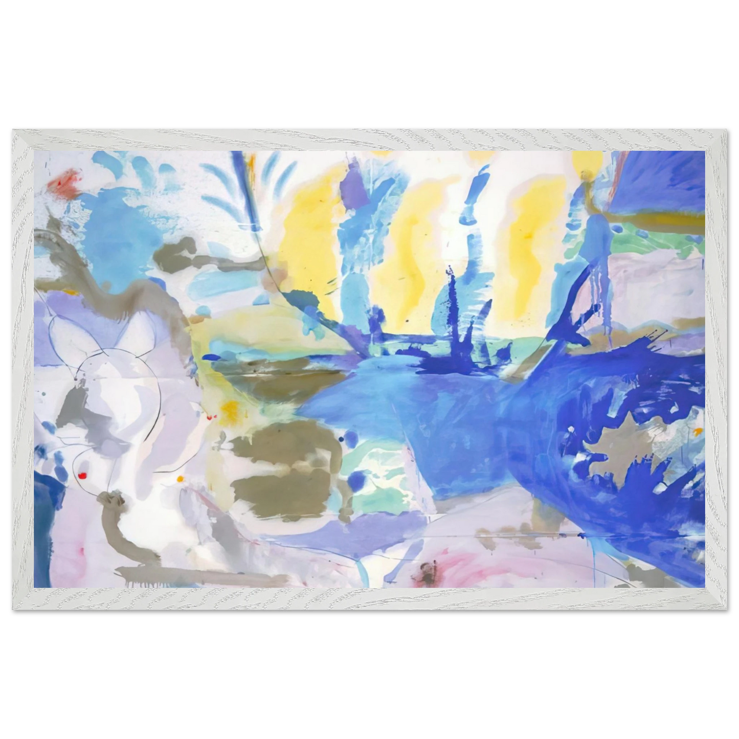 Helen Frankenthaler - Basque Beach - 1958 Wall art - A2 (42 x 59.4  cm) - Fine Art Poster - -