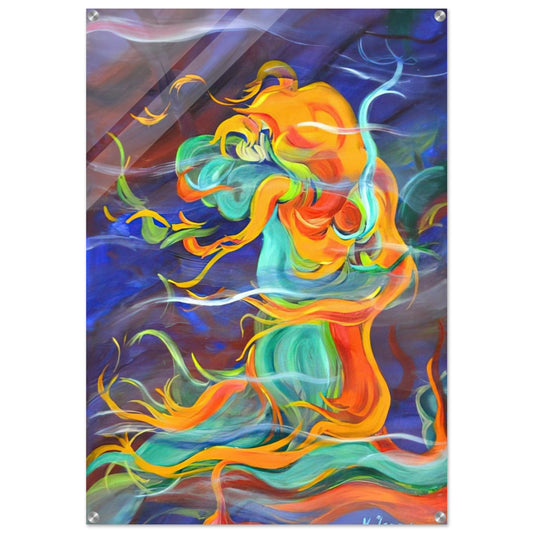 Wind - 1963 - Konrad Zuse Acrylic Print - 70x100 cm / 28x40″ inches | Konrad Zuse Wall Art | Konrad Zuse Prints