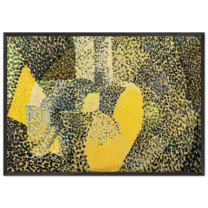 MADRID ARCHITECTURE AND POPLARS - Salvador Dali 70x100 cm / 28x40 inches Framed Art Print – Black Wooden Frame