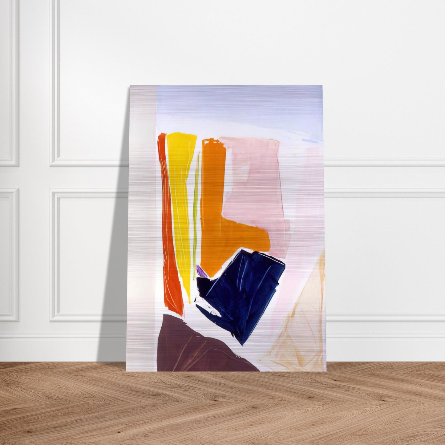 Catalan Via Paris - 1984 - Ronnie Landfield Brushed Aluminum Print - 70x100 cm / 28x40 inches | Ronnie Landfield Aluminum Print | Ronnie Landfield Prints