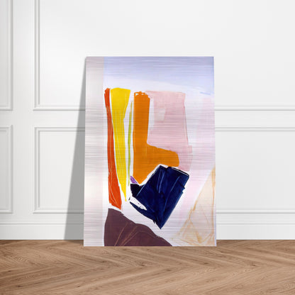 Catalan Via Paris - 1984 - Ronnie Landfield Brushed Aluminum Print - 70x100 cm / 28x40 inches | Ronnie Landfield Aluminum Print | Ronnie Landfield Prints