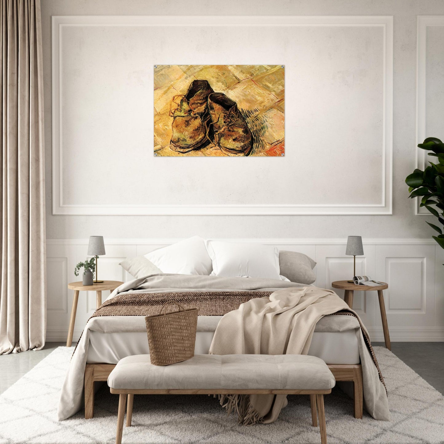 A Pair of Shoes - Vincent van Gogh Acrylic Print - 70x100 cm / 28x40″ inches