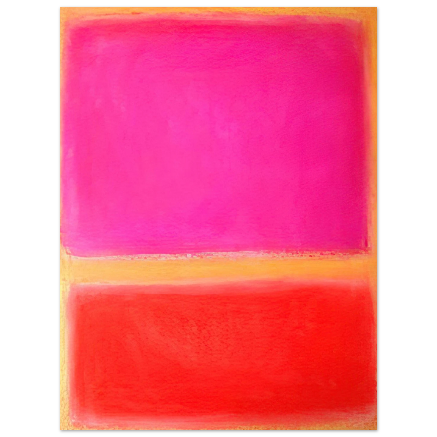 Helen Frankenthaler - Untitled - Color Field Painting Wall art - 40x40 cm / 16x16 inches - Premium Wooden Framed Poster With Fine Art Paper - White frame