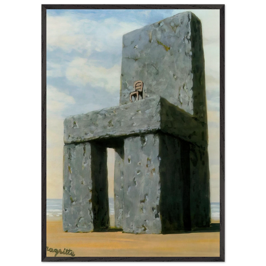 THE LEGEND OF THE CENTURIES 1950 - Rene Magritte 70x100 cm / 28x40 inches Framed Art Print – Black Wooden Frame