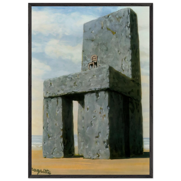 THE LEGEND OF THE CENTURIES 1950 - Rene Magritte 70x100 cm / 28x40 inches Framed Art Print – Black Wooden Frame