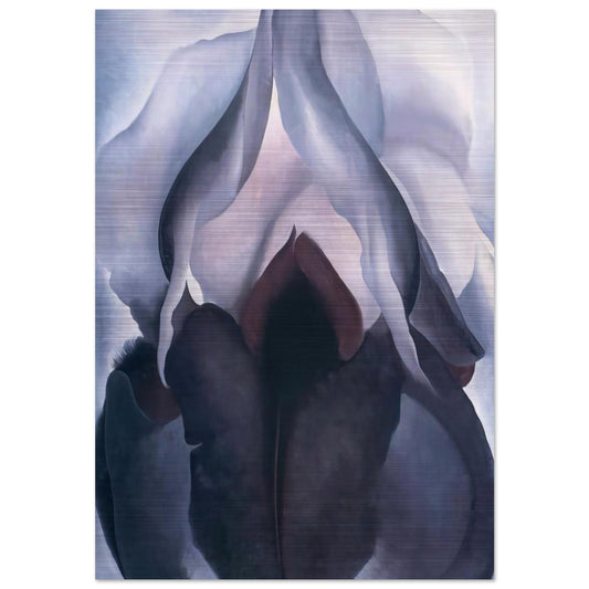 Black Iris III - Georgia O'Keeffe Brushed Aluminum Print - 70x100 cm / 28x40 inches | Georgia O'Keeffe Aluminum Print | Georgia O'Keeffe Prints