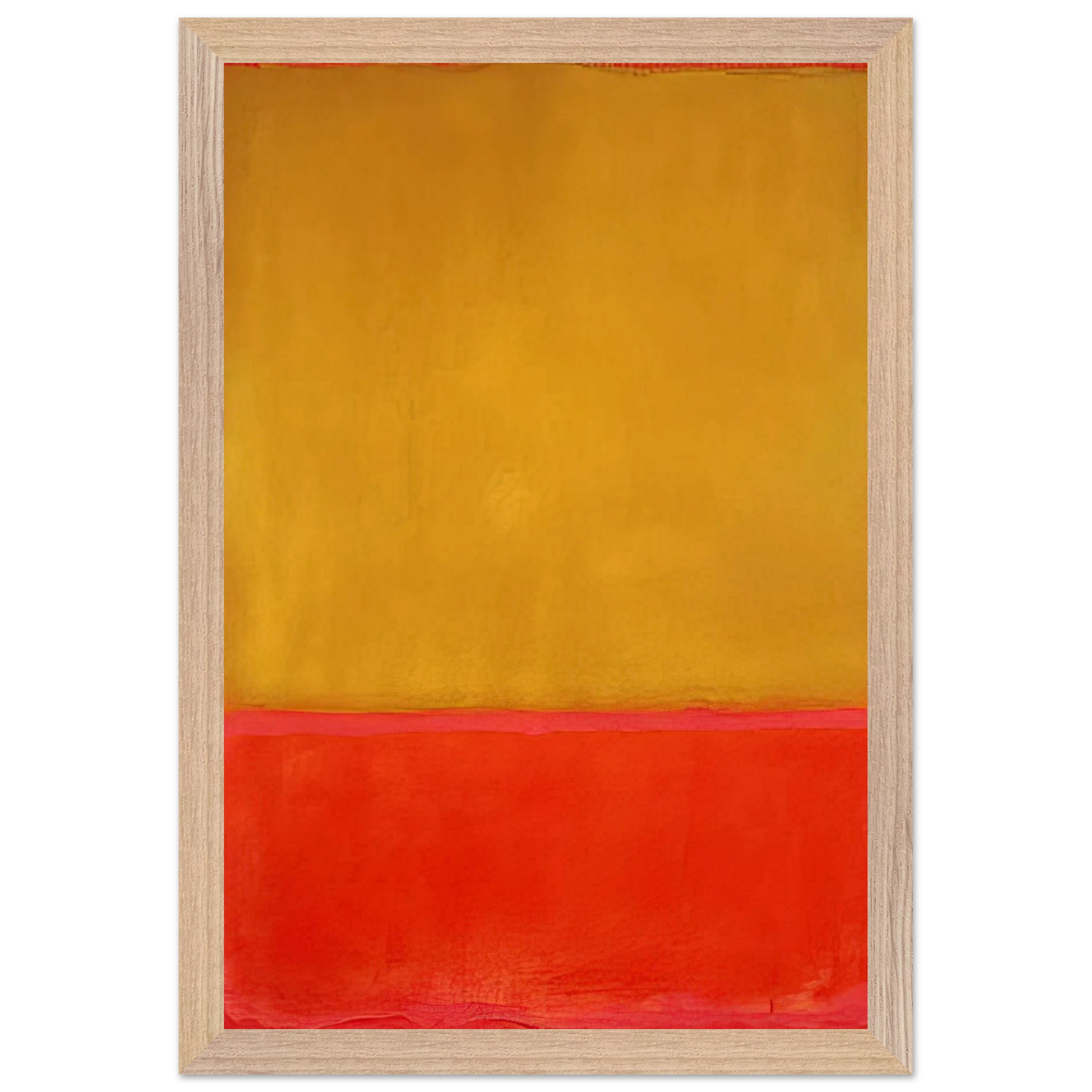 Mark Rothko - Ochre and Red on Red - 1954 Wall Art - 30x40 cm / 12x16 inches - Premium Wooden Framed Poster With Fine Art Paper - Black frame