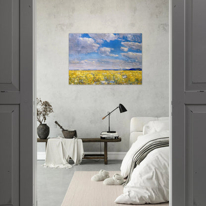 Afternoon Sky, Harney Desert - Childe Hassam Brushed Aluminum Print - 70x100 cm / 28x40 inches | Childe Hassam Aluminum Print | Childe Hassam Prints