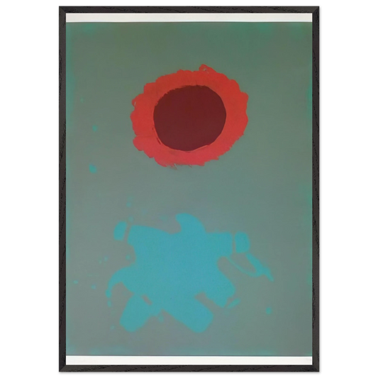 Chrome Green - 1972 - Adolph Gottlieb Framed Art Print – Black Wooden Frame - Default Title - -Framed Art Print