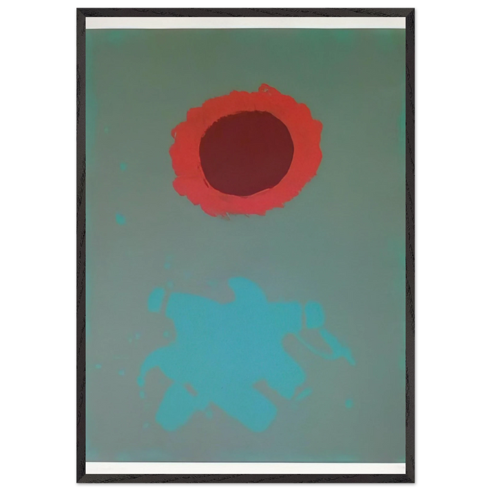 Chrome Green - 1972 - Adolph Gottlieb 70x100 cm / 28x40 inches Framed Art Print – Black Wooden Frame