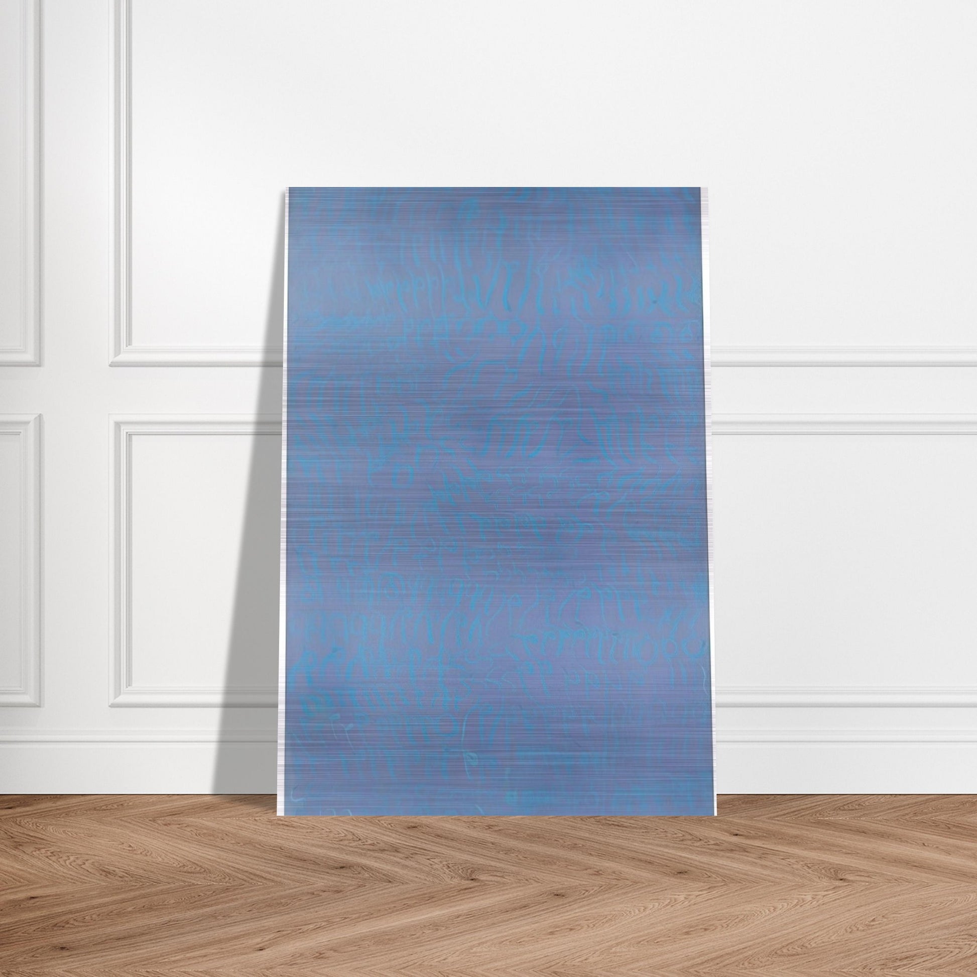 Azzurro turchese - 1964 - Carla Accardi Brushed Aluminum Print - 70x100 cm / 28x40 inches | Carla Accardi Aluminum Print | Carla Accardi Prints