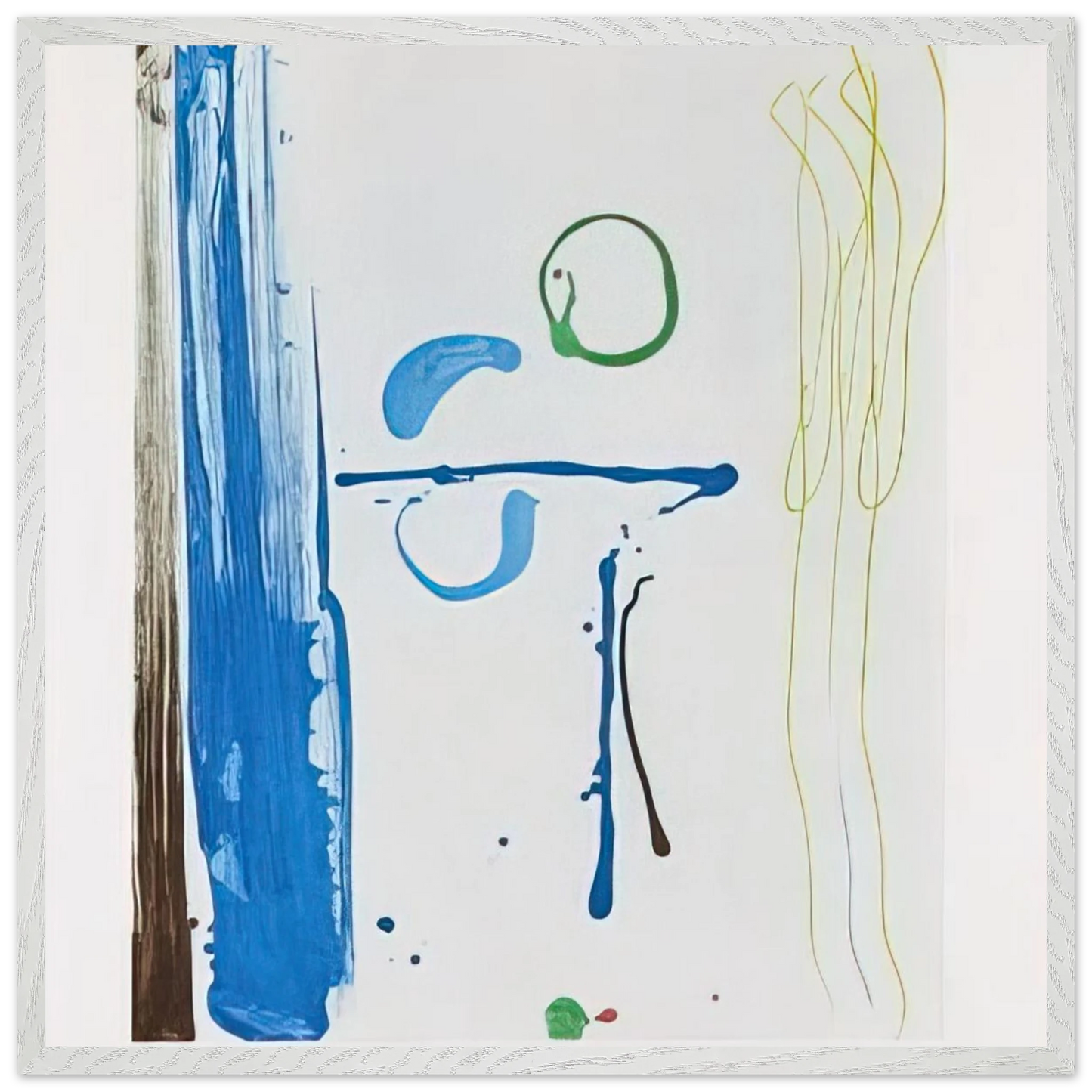 Helen Frankenthaler - Sunshine After Rain - 1987 Wall art - 60x90 cm / 24x36 inches - Premium Wooden Framed Poster With Fine Art Paper - Wood frame