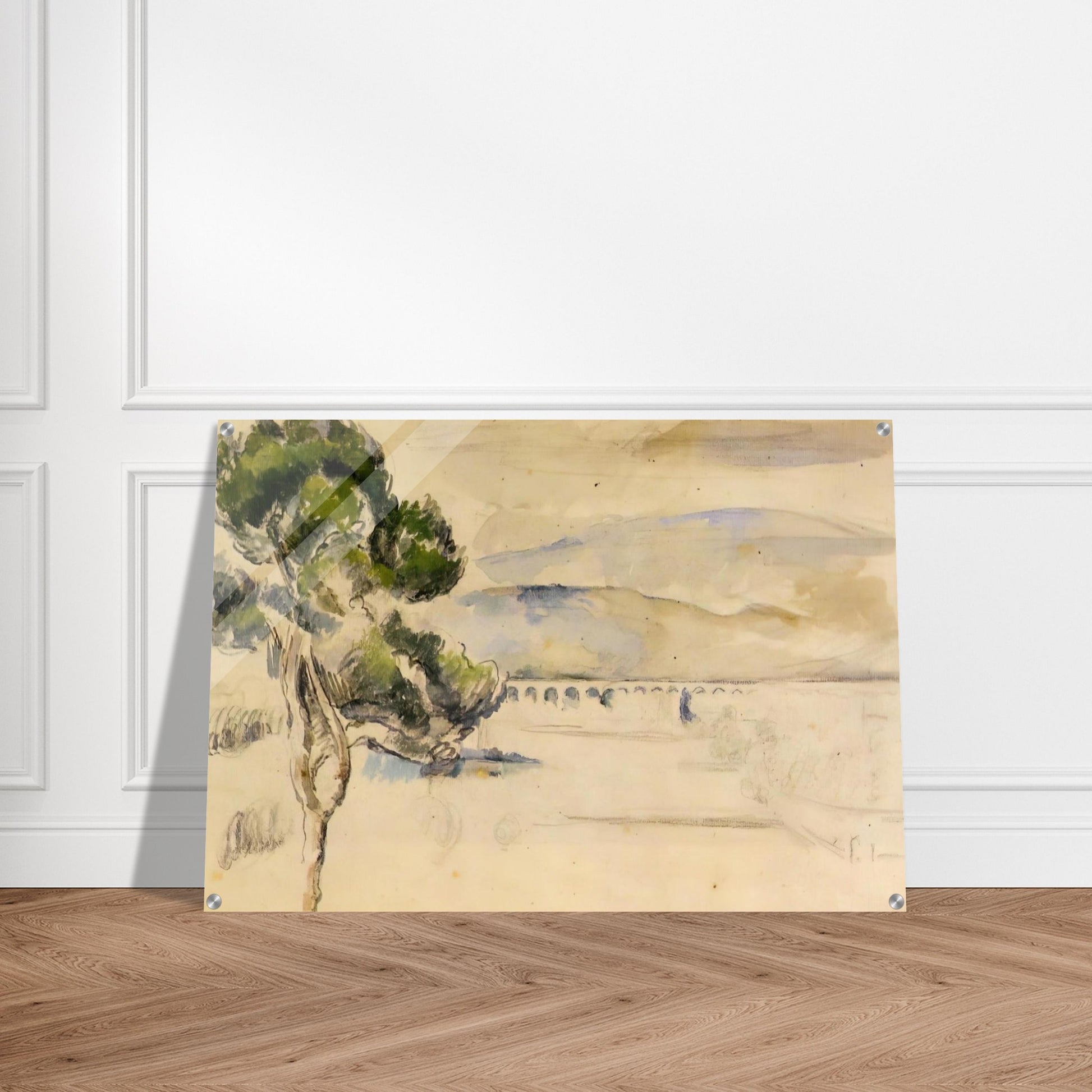 Pine Tree in the Arc Valley - Paul Cézanne Acrylic Print - 70x100 cm / 28x40″ inches