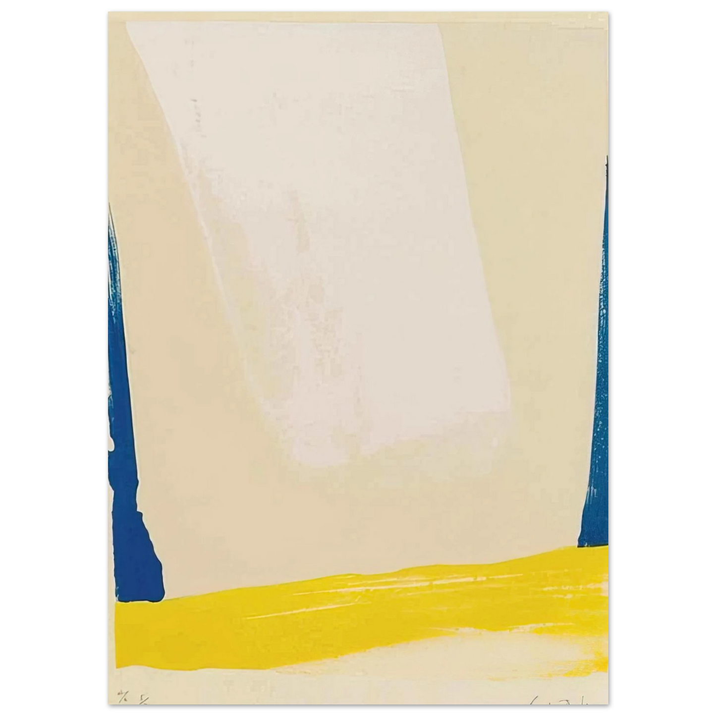 Helen Frankenthaler - White Portal - 1967 Wall art - 15x20 cm / 6x8 inches - Fine Art Poster - -