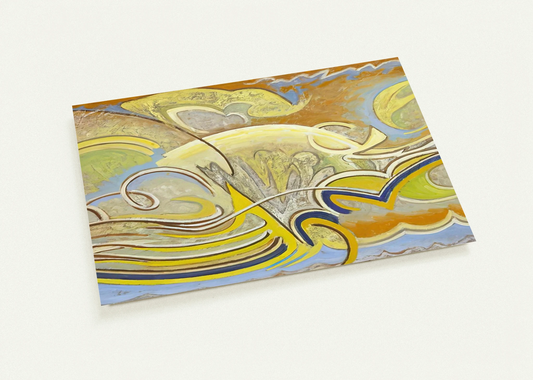 Abstraction 30 - 1955 By Lawren Harris Pack of 10 Post Cards | Lawren Harris Post Cards | A6 (10.5 x 14.8 cm) - 4.1 x 5.8 inches